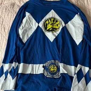 Mighty Morphin Power Rangers Blue Ranger long sleeve shirt